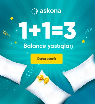 Yastıq Balance seriya Basic 1+1=3